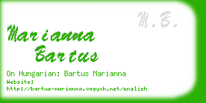 marianna bartus business card